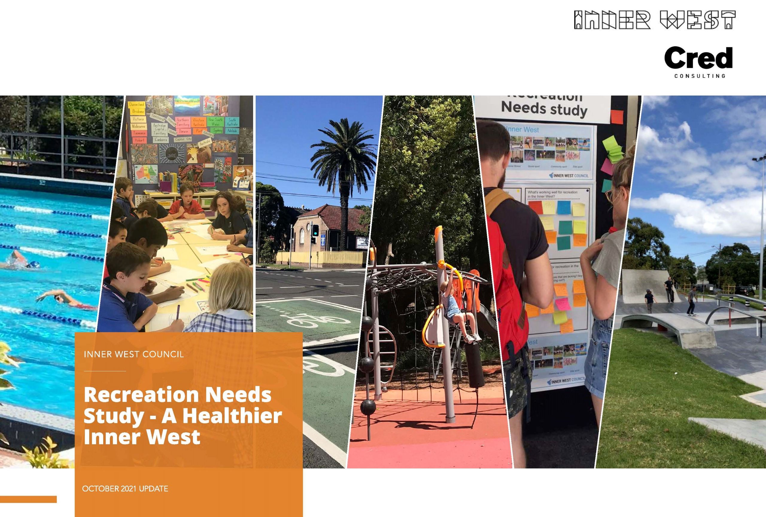Cover image of the Recreation Needs Study Update 2021. Clicking the image links to the document library.